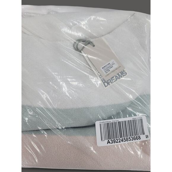 Barefoot Dreams Ocean Breeze Poncho OS Multi Stripe Pink CozyChic Ultra Lite NEW - Picture 9 of 9